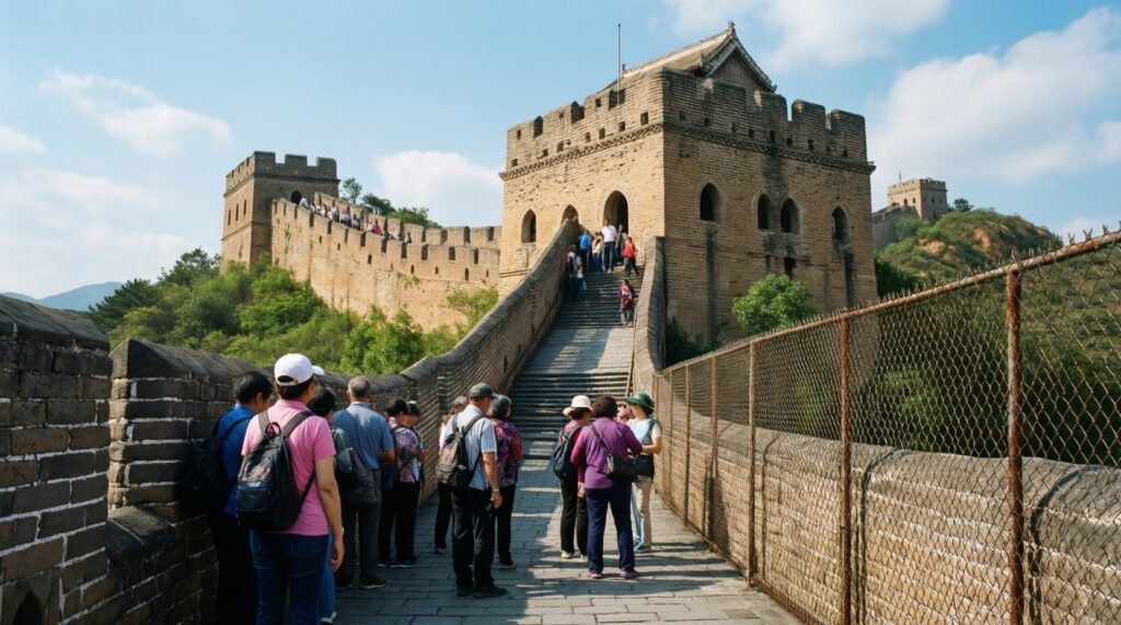 Прогулка по оборонительным сооружениям: бастионы, ворота и крепостные стены - иллюстрация