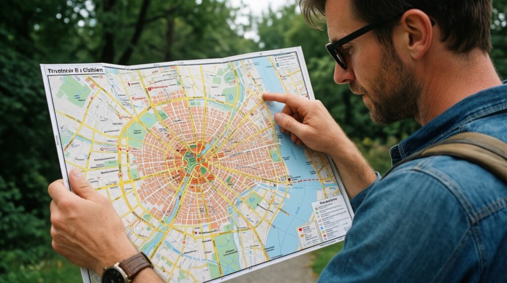 Маршрут по немецким виллам и районам: Амалиенау и соседние кварталы - иллюстрация