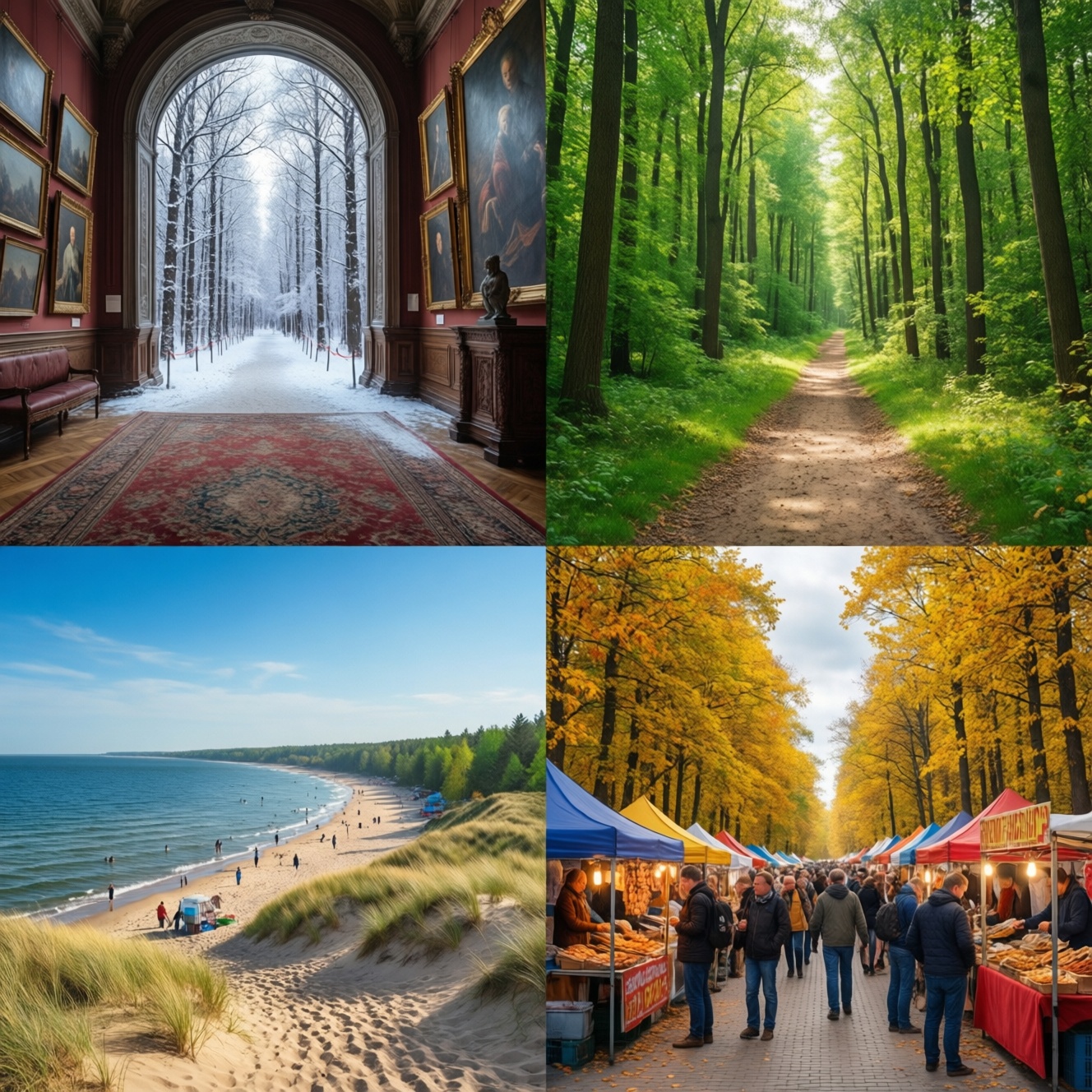 Калининград по сезонам: когда ехать и что делать зимой, весной, летом и осенью