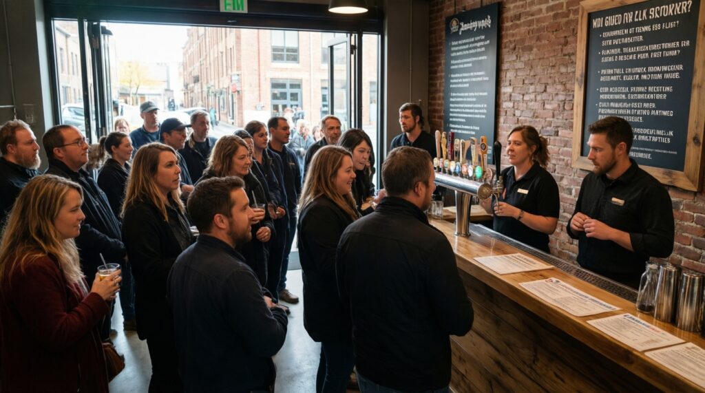 Пивные маршруты: крафтовые бары, локальные пивоварни и дегустации - иллюстрация