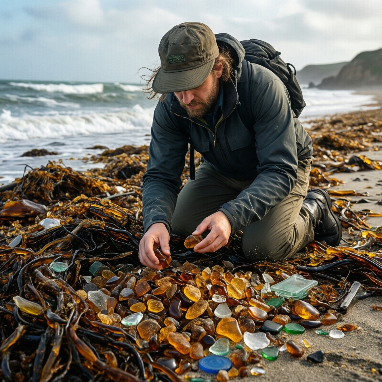 Янтарная охота: где искать янтарь на берегу и как отличить подделку